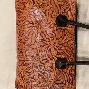 Gorgeous embossed leather bag